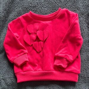 Kids Pink Heart Sweatshirt